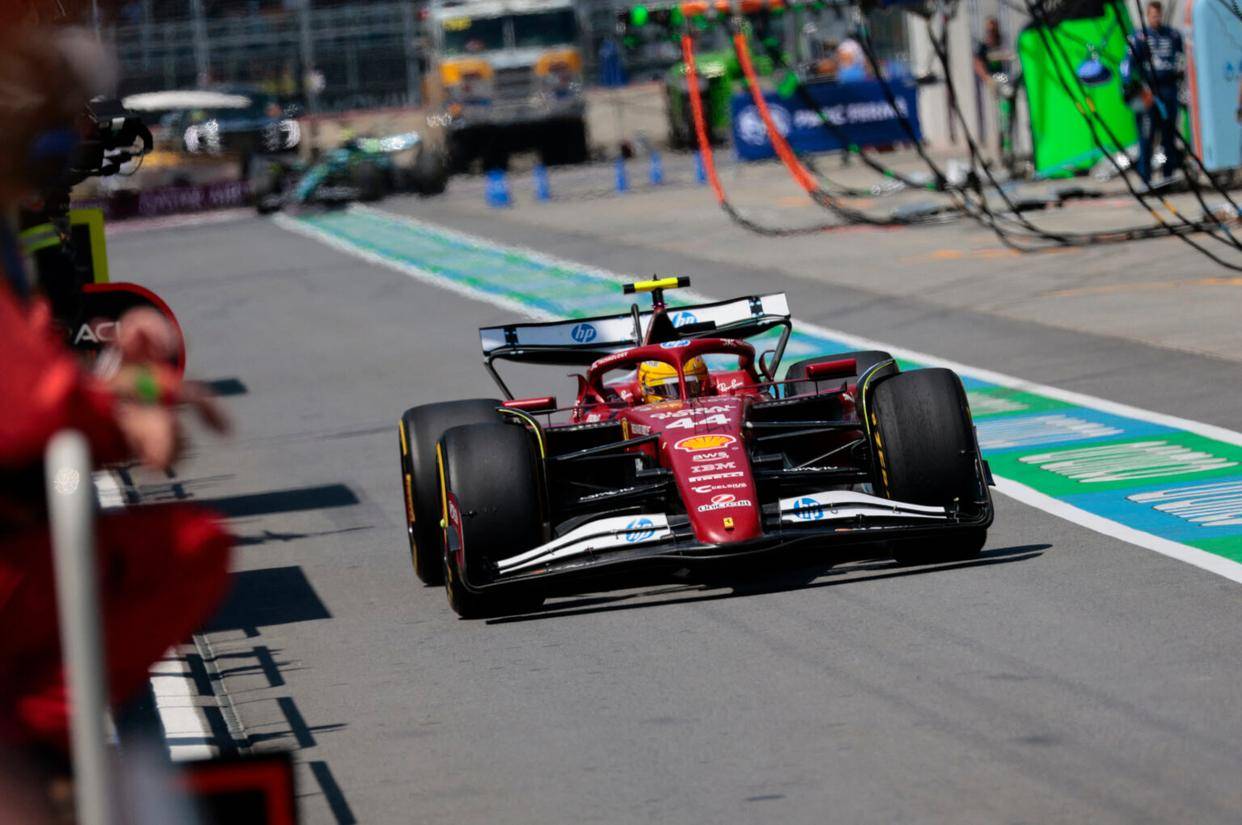 法拉利完胜索伯车队,汉密尔顿高光表现 法拉利完胜索伯车队,汉密尔顿高光表现